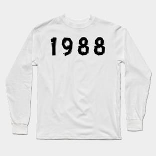 1988 year | simple black Long Sleeve T-Shirt